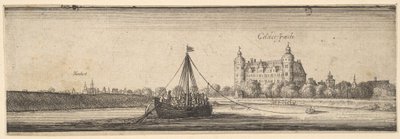 ヘキスト・アム・マイン近くのケルスターバッハ城、1642-44。 作： Wenceslaus Hollar