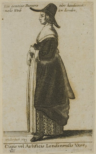 ロンドンの妻 作： Wenceslaus Hollar