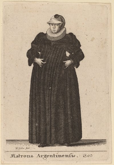 アルゼンチンの婦人 作： Wenceslaus Hollar
