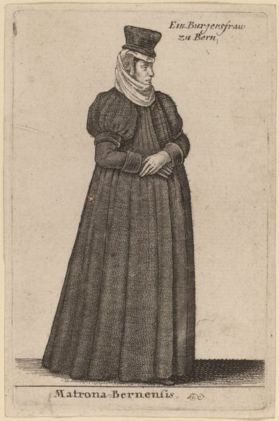 マトロナ・ベルネーゼ 作： Wenceslaus Hollar