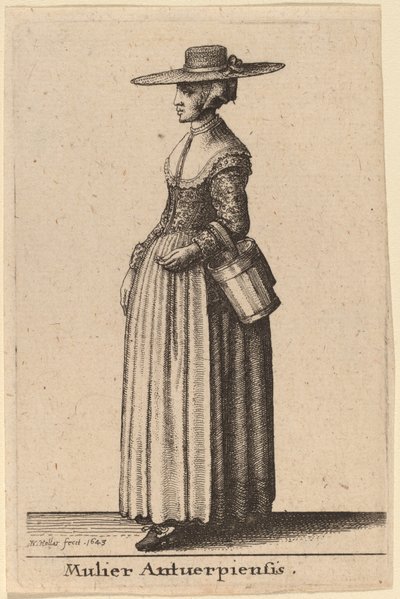 アントワープの女 作： Wenceslaus Hollar