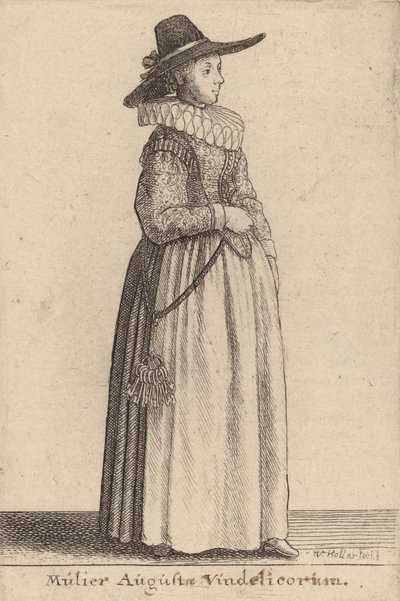 Mulier Augustae Vindelicorum. 作： Wenceslaus Hollar