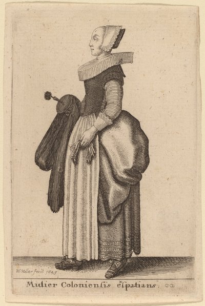 コロニー エクススパティアン ウーマン 作： Wenceslaus Hollar