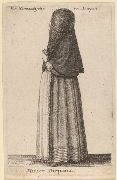 ディエパナの妻 作： Wenceslaus Hollar
