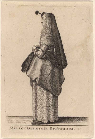 ブラバント出身の寛大な女性 作： Wenceslaus Hollar