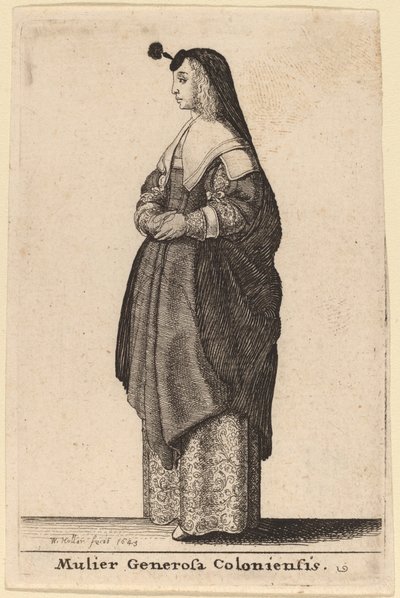 ケルンの寛大な女性 作： Wenceslaus Hollar