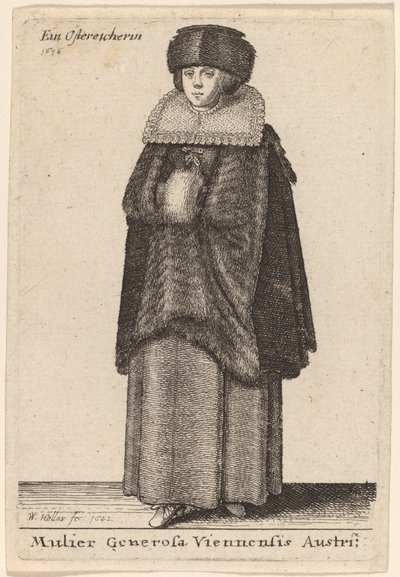 南ウィーンの寛大な女性 作： Wenceslaus Hollar