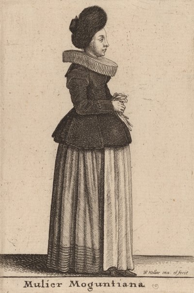 ムリエ・モグンティアーナ 作： Wenceslaus Hollar