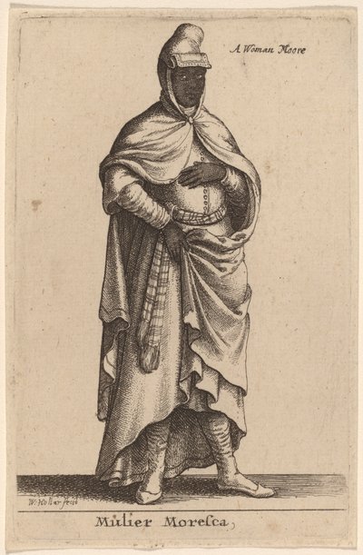 ムーア人のムリエ 作： Wenceslaus Hollar