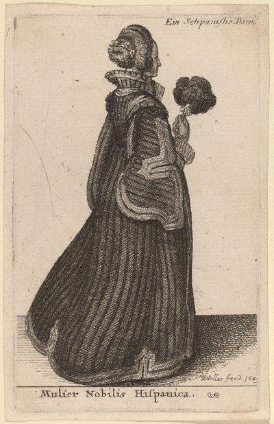 スペインの貴婦人 作： Wenceslaus Hollar