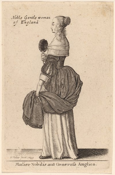 高貴で寛大な英国人女性 作： Wenceslaus Hollar