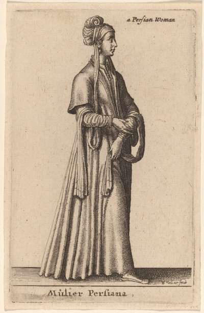 ペルシャの女性 作： Wenceslaus Hollar