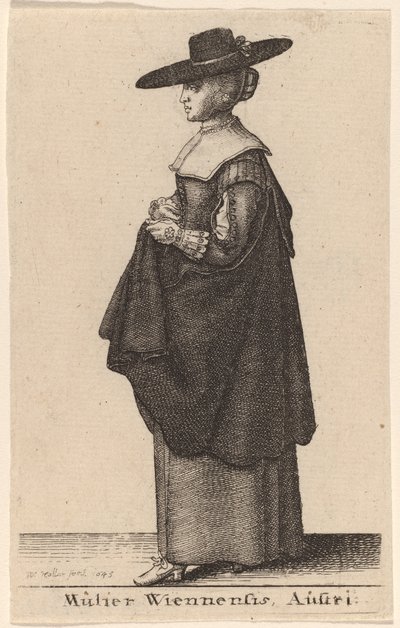 オーストリア、ウィーン出身の女性 作： Wenceslaus Hollar