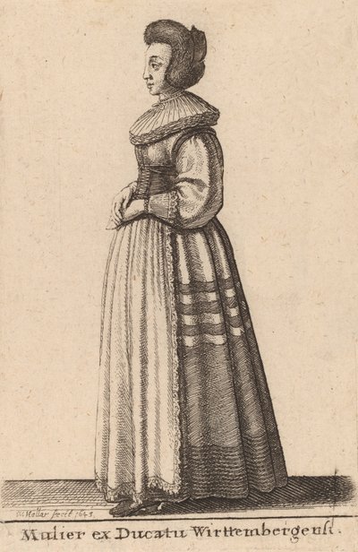 Mulier ex Ducatu Wirttembergensi, 1643. 作： Wenceslaus Hollar