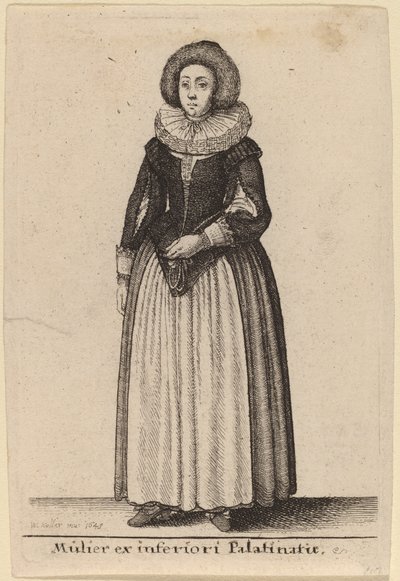 パライナトゥス下流域の女性 作： Wenceslaus Hollar