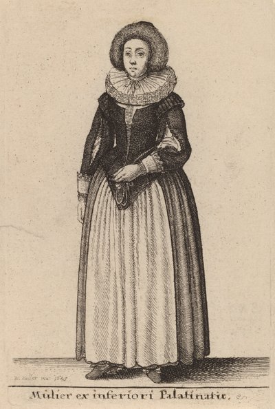 Mulier ex inferiori Palainatu, 1643. 作： Wenceslaus Hollar