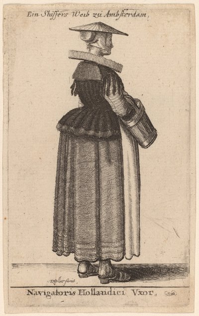 オランダ人航海士の妻 作： Wenceslaus Hollar