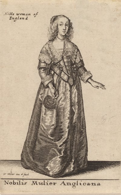 Nobilis Mulier Anglicana. 作： Wenceslaus Hollar