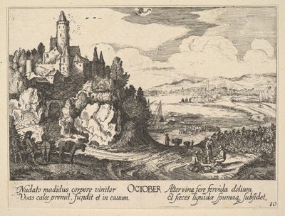 1628年～29年の10月。 作： Wenceslaus Hollar