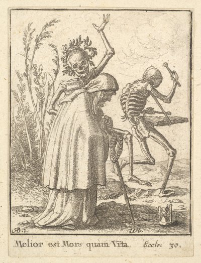 歳の女性、ダンスオブデス、1651年。 作： Wenceslaus Hollar
