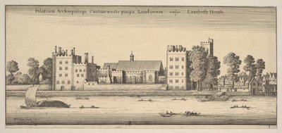 ロンドンのカンタベリー宮殿までの宮殿、一般にランベスハウスランベスハウスP ...、1647年。 作： Wenceslaus Hollar