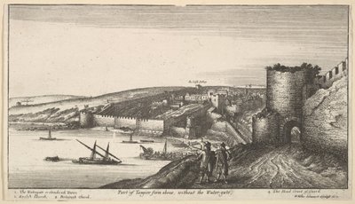 アボウエのタンジールの一部、水門なし、1670年。 作： Wenceslaus Hollar
