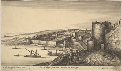 上からタンジェの一部、1670年。 作： Wenceslaus Hollar