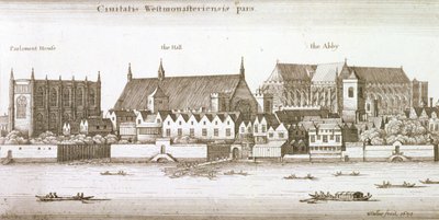 ウェストミンスター市の一部、1647 作： Wenceslaus Hollar
