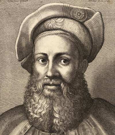 ピエトロアレティーノの肖像、1670年頃 作： Wenceslaus Hollar