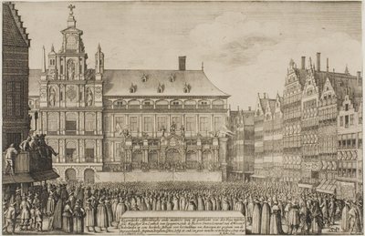 ミュンスター条約の宣言 作： Wenceslaus Hollar