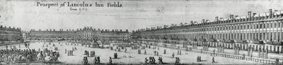 リンカーンズインフィールズの展望、1650年頃 作： Wenceslaus Hollar