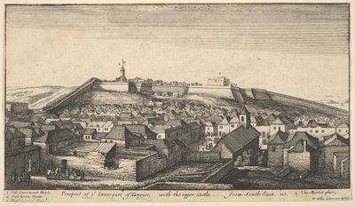 1670年頃のタンジールの内側の展望図。 作： Wenceslaus Hollar