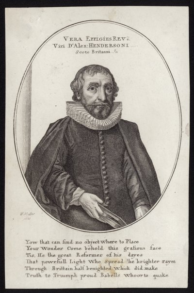 アレクサンダーヘンダーソン牧師 作： Wenceslaus Hollar