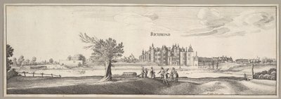 リッチモンド宮殿、1638年。 作： Wenceslaus Hollar