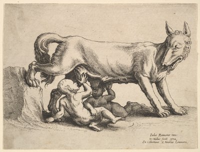ロムルス、1652年。 作： Wenceslaus Hollar