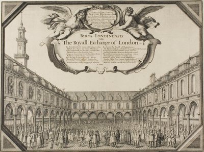 王立取引所 作： Wenceslaus Hollar