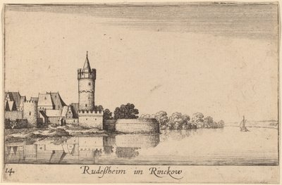 リューデスハイム 作： Wenceslaus Hollar