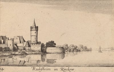 リューデスハイム、1635年。 作： Wenceslaus Hollar