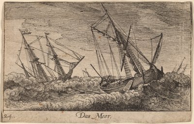 海のシーン 作： Wenceslaus Hollar