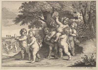セブン・ボーイズ、1625-77。 作： Wenceslaus Hollar