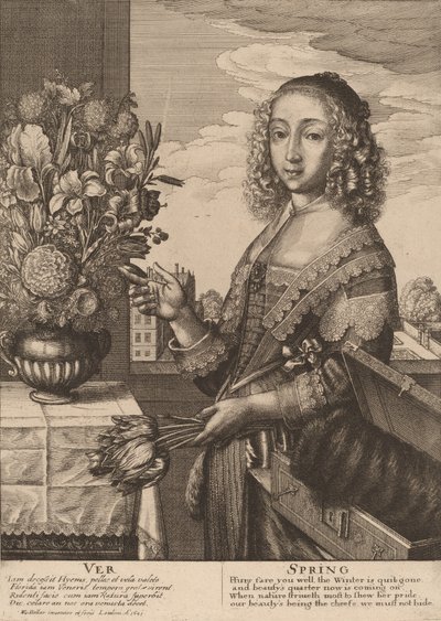 春、1641年。 作： Wenceslaus Hollar