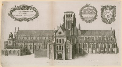 セントポール大聖堂、ロンドン 作： Wenceslaus Hollar