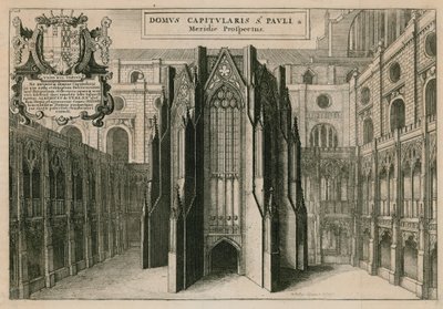 セントポール大聖堂、ロンドン 作： Wenceslaus Hollar