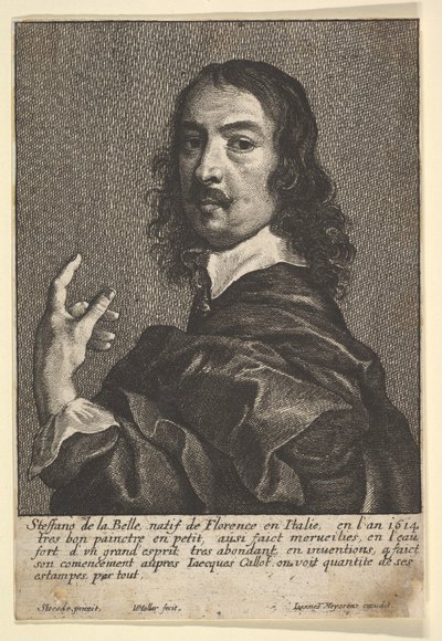 ステファノデッラベラ、1649年。 作： Wenceslaus Hollar