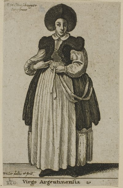ストラスブールの女性 作： Wenceslaus Hollar