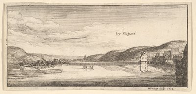 シュトゥットガルト：湖、1663-65年。 作： Wenceslaus Hollar