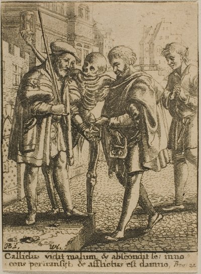 弁護人と死 作： Wenceslaus Hollar
