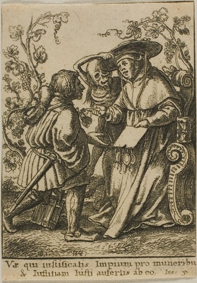 枢機卿と死 作： Wenceslaus Hollar