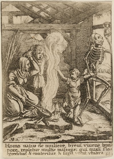 子供と死 作： Wenceslaus Hollar