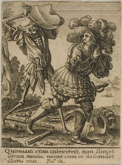伯爵と死 作： Wenceslaus Hollar
